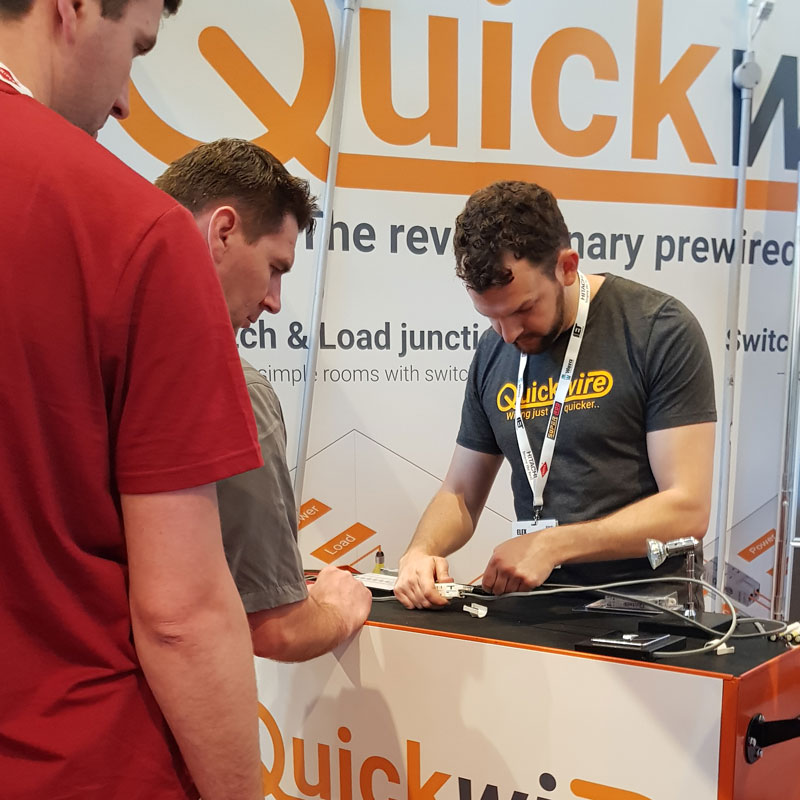 Joe Demonstrating how to wire a Quickwire junction box